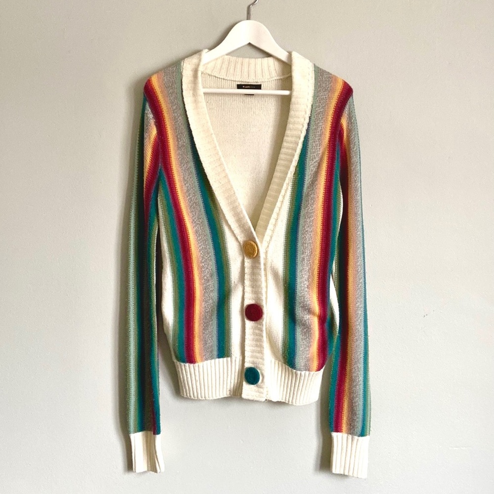 ModCloth | Cozy Rainbow Cardigan